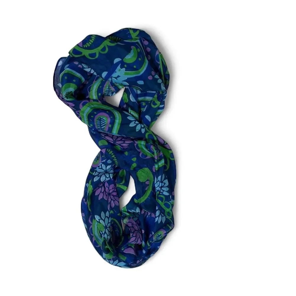 Multicolor Paisley Infinity Scarf